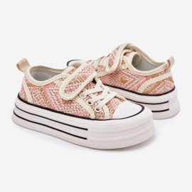 Girls' pink velcro sneakers 2 Girls' pink velcro sneakers 2