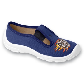 Befado boys slippers 975x200 with application blue 1