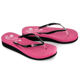 Mckeylor Pink wedge slippers 1