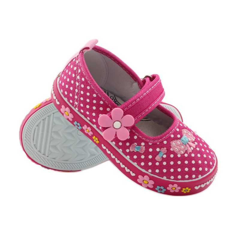 American Club Sneakers with a polka dot American leather insole pink white 3