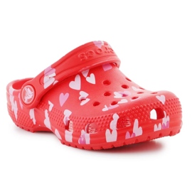 Crocs classic vday clog t 209755-6zr flip-flops red 5