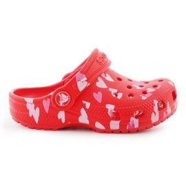 Crocs classic vday clog t 209755-6zr flip-flops red 10