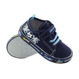 American Club American sneakers sneakers leather insole navy blue blue white 3