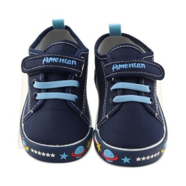 American Club American sneakers sneakers leather insole navy blue blue white 4