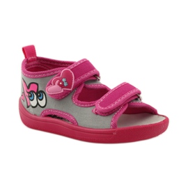 American Club American leather insole sandals pink grey 1