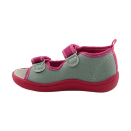 American Club American leather insole sandals pink grey 2