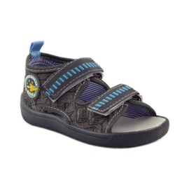 American Club American leather insole sandals grey blue 1