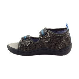 American Club American leather insole sandals grey blue 2