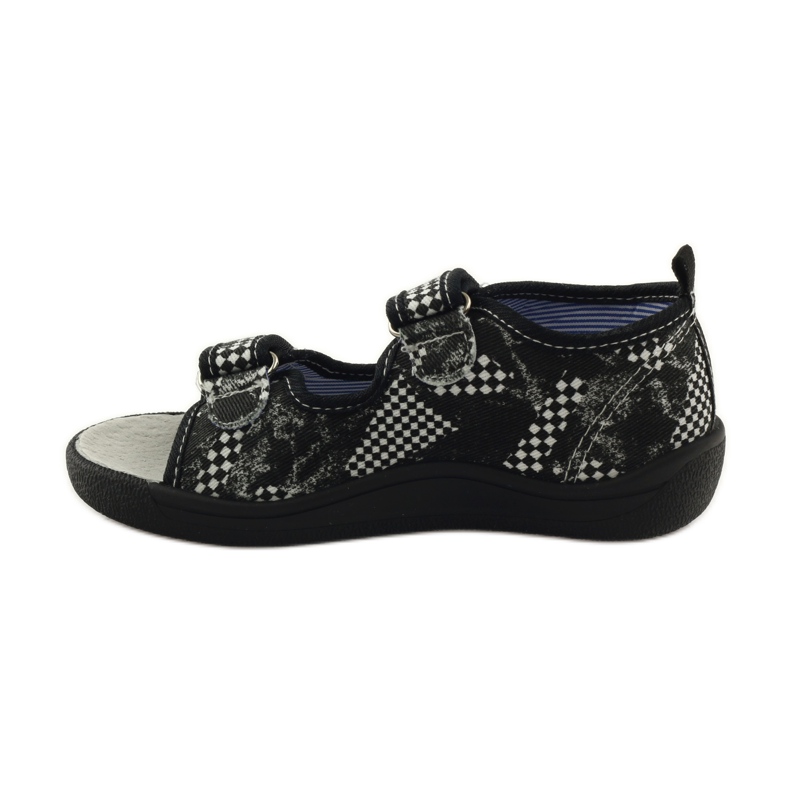 American Club American leather insole sandals white black 2 American Club American leather insole sandals white black 2