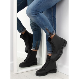 Black boots laced black D56P black 1 Black boots laced black D56P black 1