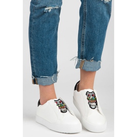 Vices Slip-on sneakers with owls white 1