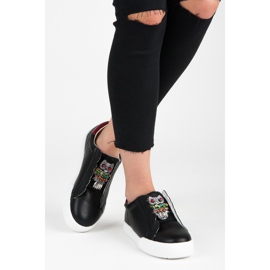 Vices Slip-on Sneakers With Owls black 2