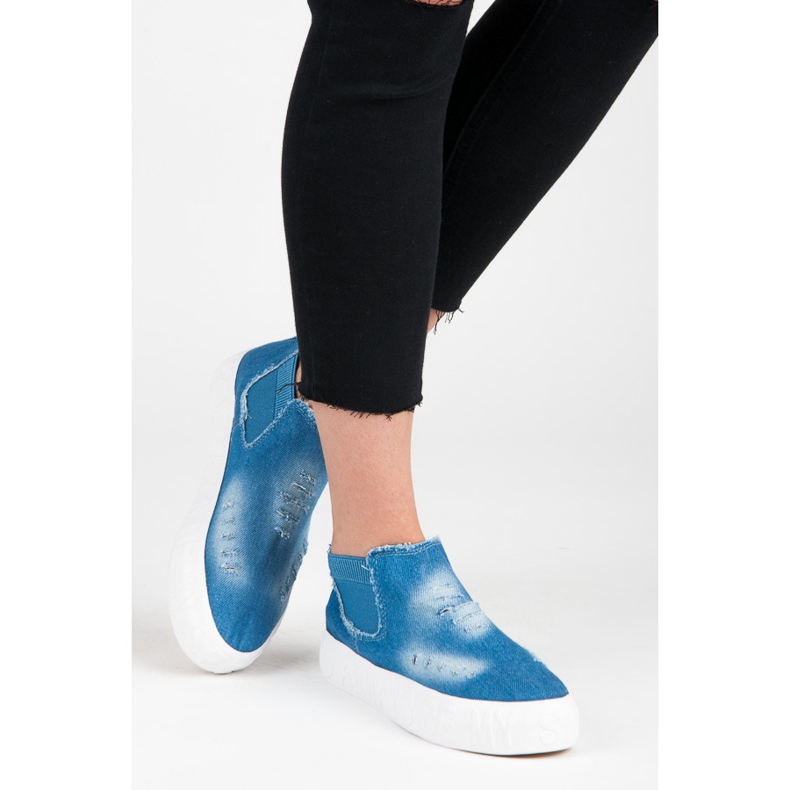 Seastar Denim Slipons Above the Ankle blue 1 Seastar Denim Slipons Above the Ankle blue 1