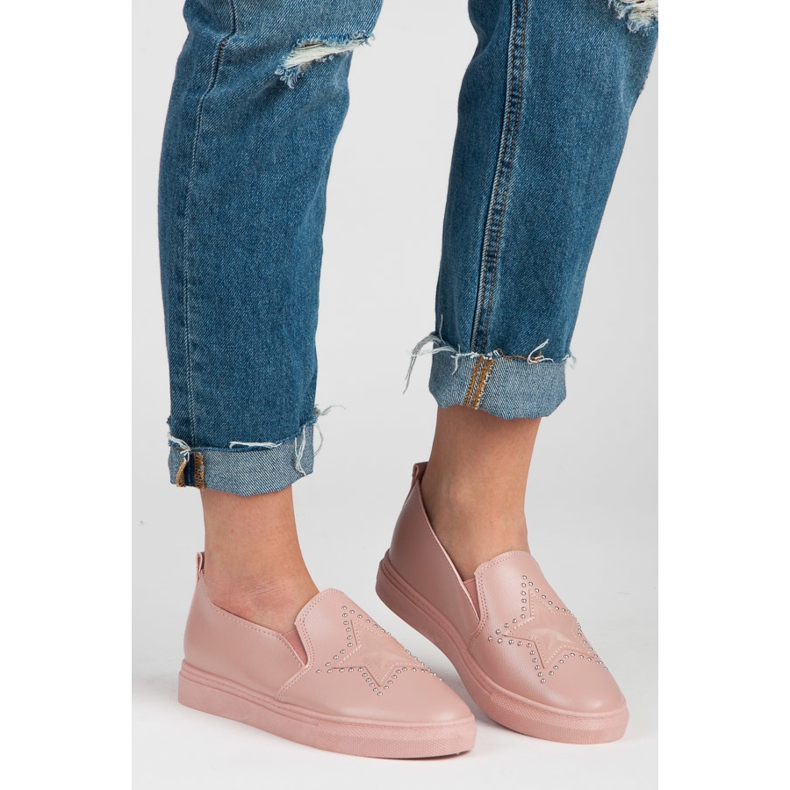 Pink Slipons With A Star 1