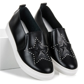 Black slipons with a star 2