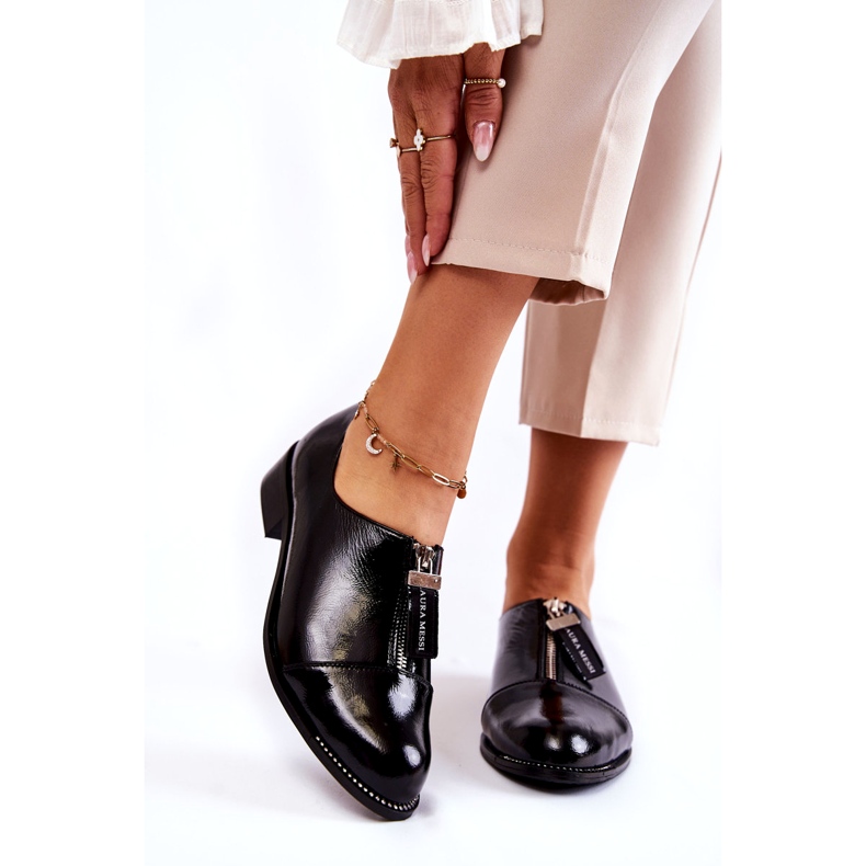 Women's shoes laura messi varnished 2532 black 1
