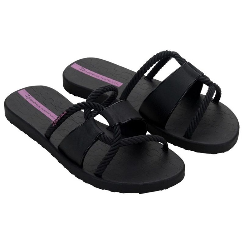 Women's ipanema diversa slidel 27232 bg830 black flip -flops 1