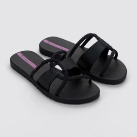 Women's ipanema diversa slidel 27232 bg830 black flip -flops 3