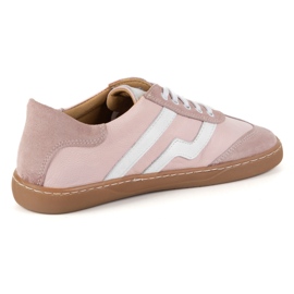 Barefoot women's leather shoes Olivier Eliza pink 1
