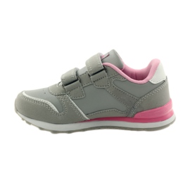 American Club Sports Velcro American leather inlay pink grey white 2