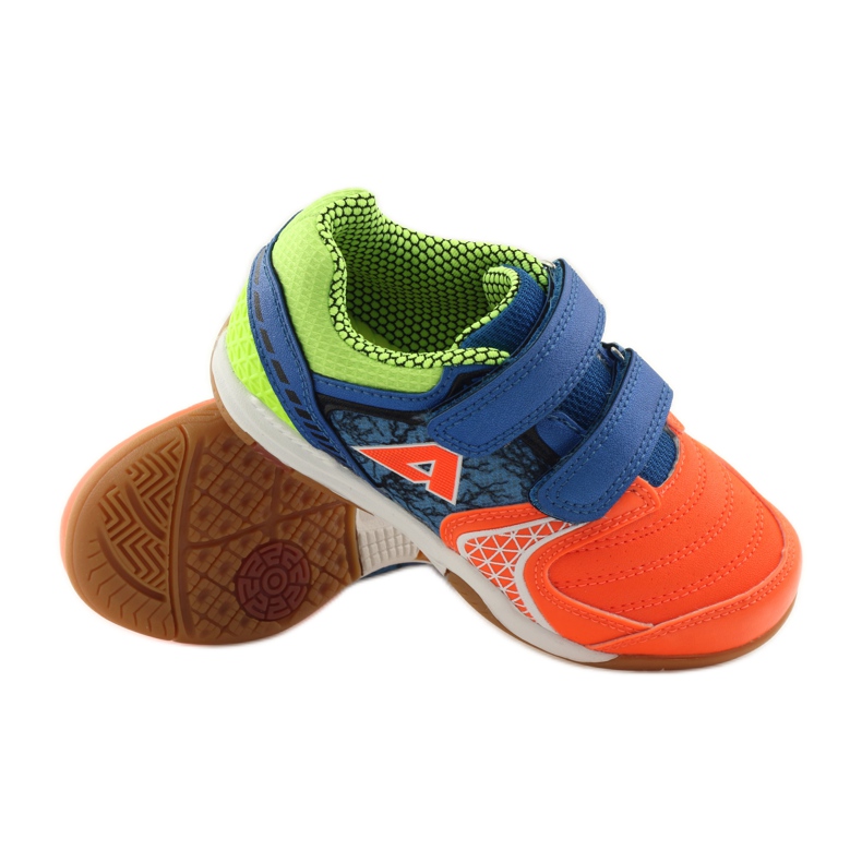 American Club ADI indoor sneakers 170620 orange, blue, green white 3 American Club ADI indoor sneakers 170620 orange, blue, green white 3