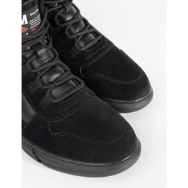 High suede men's shoes insulated black 1 High suede men's shoes insulated black 1