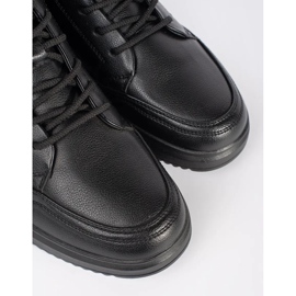 Black insulated men's shoes 1