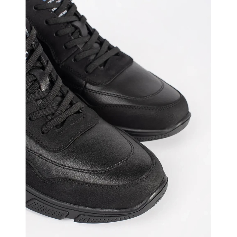 Black lace -up men 2