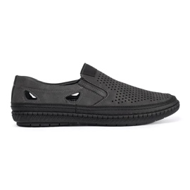 Men's gray openwork shoes grey 2