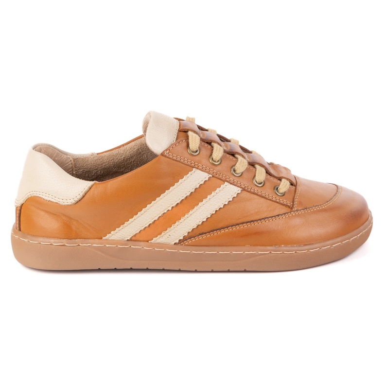 Sneakers Barefoot Women's Kaia Olivier - light brown leather shoes 1 Sneakers Barefoot Women's Kaia Olivier - light brown leather shoes 1