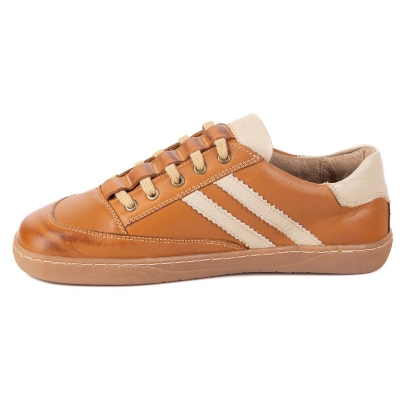 Sneakers Barefoot Women's Kaia Olivier - light brown leather shoes 2 Sneakers Barefoot Women's Kaia Olivier - light brown leather shoes 2