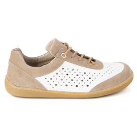 Olivier Barefoot women minimalist sneakers 1769pol white perforated 1