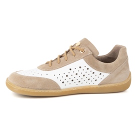 Olivier Barefoot women minimalist sneakers 1769pol white perforated 2