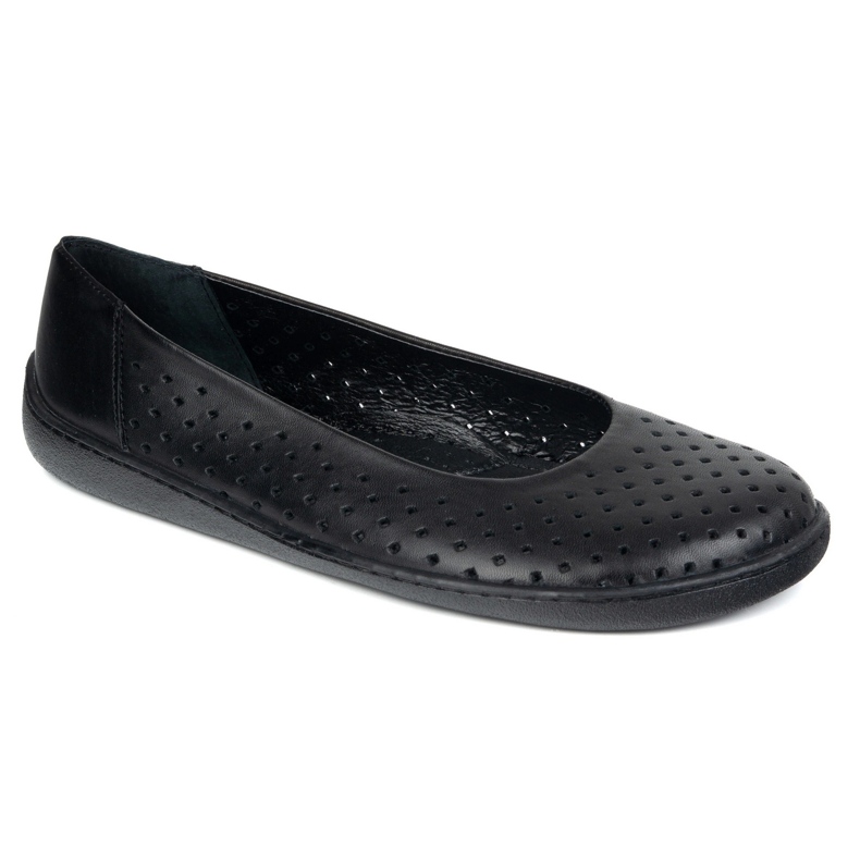 Olivier Barefoot Women's Pumps Slocked 1771Pol Black perforated 2