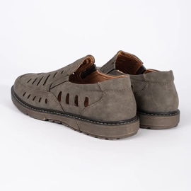 Men's openwork slip-on moccasins brown 1 Men's openwork slip-on moccasins brown 1