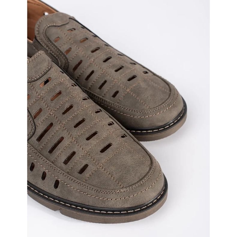 Men's openwork slip-on moccasins brown 2 Men's openwork slip-on moccasins brown 2