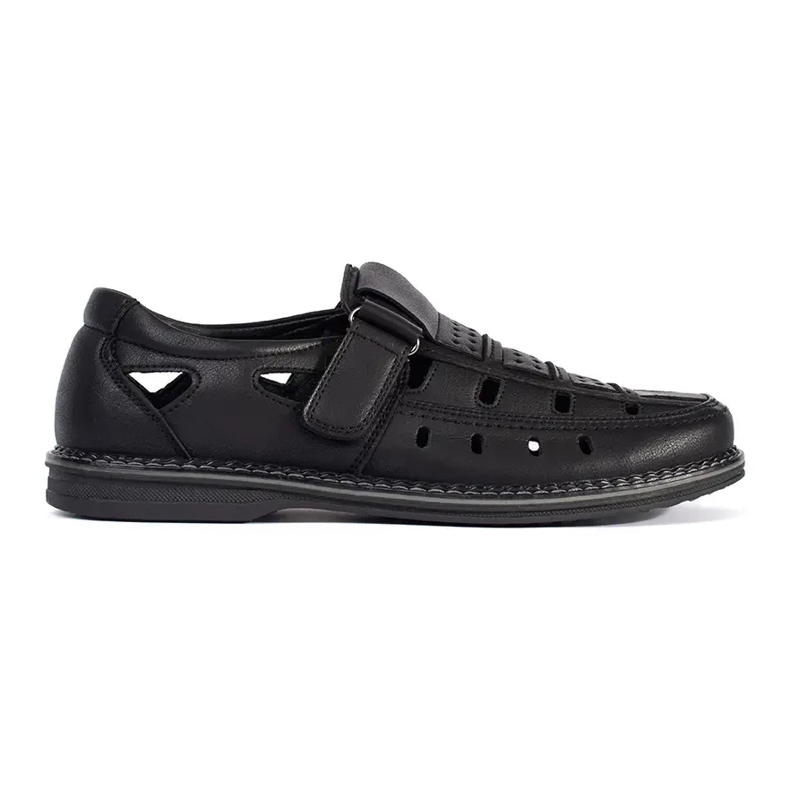 Black men's openwork shoes 1 Black men's openwork shoes 1