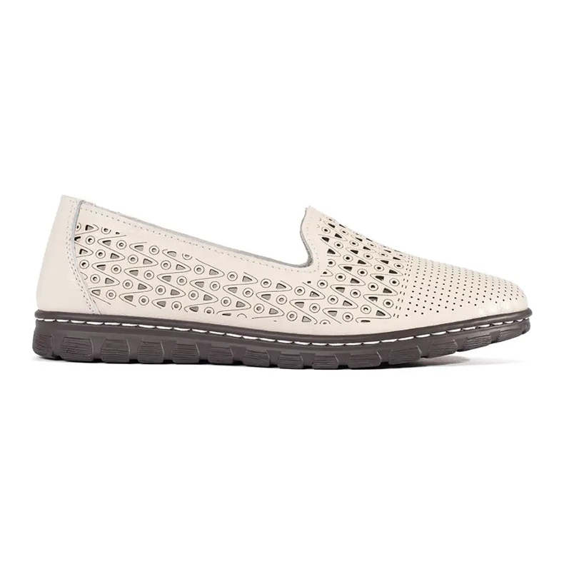 Goodin Openwork beige shoes 1