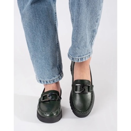 Sergio Leone Dark green loafers on the platform 2 Sergio Leone Dark green loafers on the platform 2