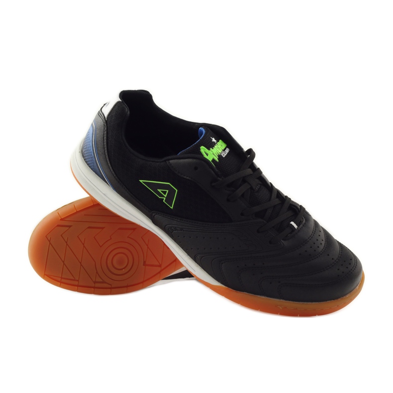 American Club American 160709 sports indoor sneakers white black blue green 3 American Club American 160709 sports indoor sneakers white black blue green 3