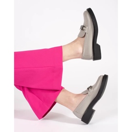 Women's loafers on the thick sole Sergio Leone grey 2