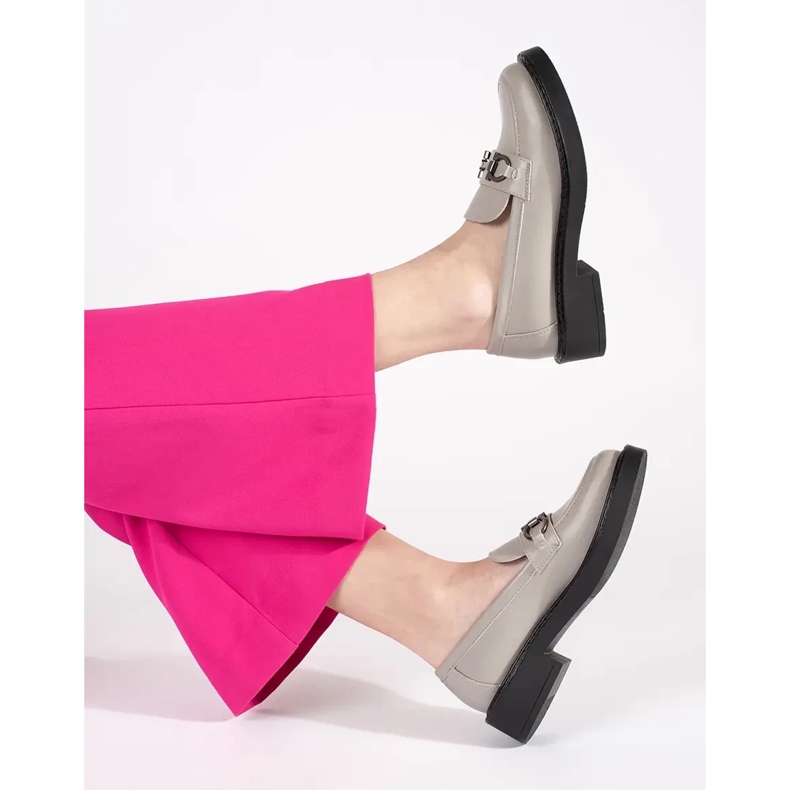 Women's loafers on the thick sole Sergio Leone grey 2