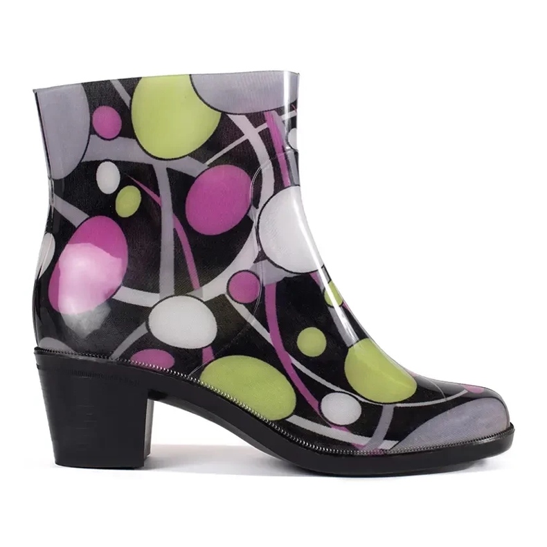 High -heeled dots wellies multicolored 1