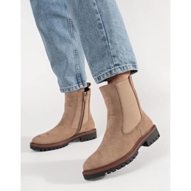 Suede beige Chelsea boots 2 Suede beige Chelsea boots 2