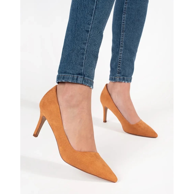 Seastar Camel pumps on the high heel brown 2 Seastar Camel pumps on the high heel brown 2