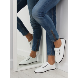 White women's sneakers L-6 Black 2