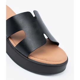 Seastar Women's black platform slippers 2 Seastar Women's black platform slippers 2