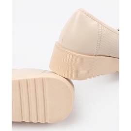 Seastar Shoes for wedges with a decorative buckle beige 2 Seastar Shoes for wedges with a decorative buckle beige 2