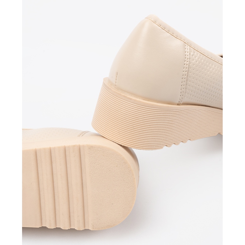 Seastar Shoes for wedges with a decorative buckle beige 2 Seastar Shoes for wedges with a decorative buckle beige 2