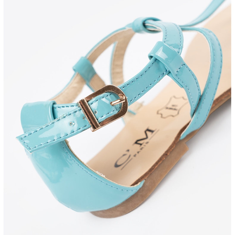Women's blue -style blue sandals 2